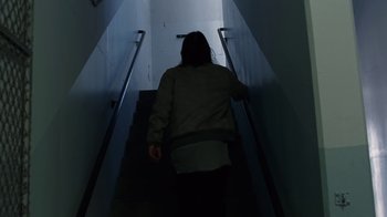 Movie still from “Radiohead - Daydreaming” (2016), directed by Paul Thomas Anderson – Medium shot, Low angle
