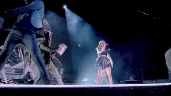 Movie still from “Taylor Swift - New Romantics” (2016), directed by Jonas Åkerlund – Wide shot, Low angle