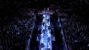 Movie still from “Taylor Swift - New Romantics” (2016), directed by Jonas Åkerlund – Extreme Wide shot, Overhead angle