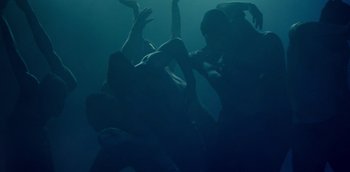 Movie still from “ANOHNI - Drone Bomb Me” (2016), directed by Nabil Elderkin – Wide shot, Overhead angle