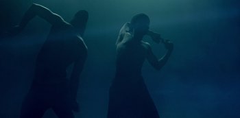 Movie still from “ANOHNI - Drone Bomb Me” (2016), directed by Nabil Elderkin – Medium shot, Low angle