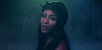 Movie still from “ANOHNI - Drone Bomb Me” (2016), directed by Nabil Elderkin – Close Up shot, Over the shoulder angle