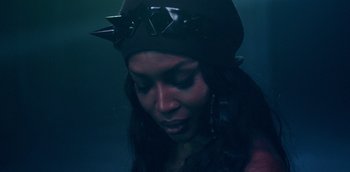 Movie still from “ANOHNI - Drone Bomb Me” (2016), directed by Nabil Elderkin – Close Up shot, Low angle