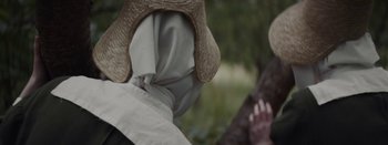 Movie still from “Purity Ring - Begin Again” (2016), directed by Young Replicant – Extreme Close Up shot, Over the shoulder angle