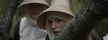 Movie still from “Purity Ring - Begin Again” (2016), directed by Young Replicant – Close Up shot, Low angle