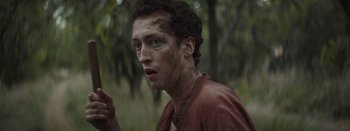 Movie still from “Purity Ring - Begin Again” (2016), directed by Young Replicant – Close Up shot, Low angle