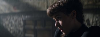 Movie still from “Purity Ring - Begin Again” (2016), directed by Young Replicant – Close Up shot, Over the shoulder angle