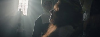 Movie still from “Purity Ring - Begin Again” (2016), directed by Young Replicant – Extreme Close Up shot, Over the shoulder angle