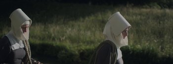 Movie still from “Purity Ring - Begin Again” (2016), directed by Young Replicant – Close Up shot, Low angle