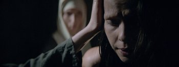 Movie still from “Purity Ring - Begin Again” (2016), directed by Young Replicant – Extreme Close Up shot, Over the shoulder angle