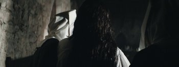 Movie still from “Purity Ring - Begin Again” (2016), directed by Young Replicant – Medium shot, Over the shoulder angle