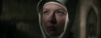 Movie still from “Purity Ring - Begin Again” (2016), directed by Young Replicant – Close Up shot, Low angle