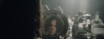 Movie still from “Purity Ring - Begin Again” (2016), directed by Young Replicant – Extreme Close Up shot, Over the shoulder angle