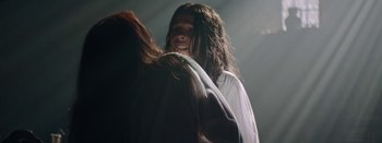 Movie still from “Purity Ring - Begin Again” (2016), directed by Young Replicant – Close Up shot, Over the shoulder angle