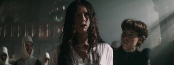 Movie still from “Purity Ring - Begin Again” (2016), directed by Young Replicant – Close Up shot, Low angle