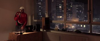 Movie still from “The Blaze - Virile” (2016), directed by The Blaze – Extreme Wide shot, High angle