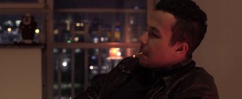 Movie still from “The Blaze - Virile” (2016), directed by The Blaze – Close Up shot, Low angle