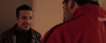 Movie still from “The Blaze - Virile” (2016), directed by The Blaze – Close Up shot, Over the shoulder angle