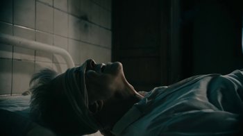 Movie still from “David Bowie - Lazarus” (2016), directed by Johan Renck – Close Up shot, High angle