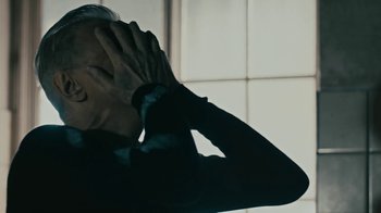 Movie still from “David Bowie - Lazarus” (2016), directed by Johan Renck – Close Up shot, Low angle