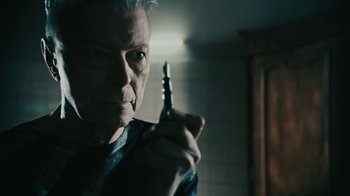 Movie still from “David Bowie - Lazarus” (2016), directed by Johan Renck – Extreme Close Up shot, High angle