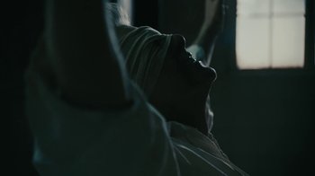 Movie still from “David Bowie - Lazarus” (2016), directed by Johan Renck – Extreme Close Up shot, Low angle