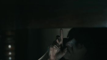 Movie still from “David Bowie - Lazarus” (2016), directed by Johan Renck – Extreme Close Up shot, High angle