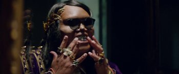 Movie still from “A$AP Rocky - Everyday” (2015), directed by Manu Cossu – Extreme Close Up shot, Low angle