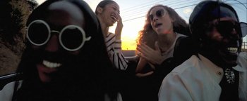 Movie still from “A$AP Rocky - Everyday” (2015), directed by Manu Cossu – Medium shot, Low angle