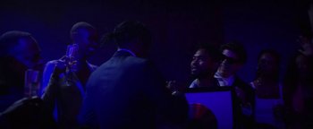 Movie still from “A$AP Rocky - Everyday” (2015), directed by Manu Cossu – Medium shot, Over the shoulder angle