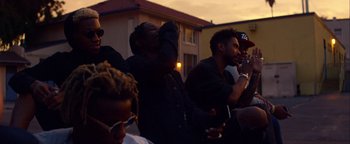 Movie still from “A$AP Rocky - Everyday” (2015), directed by Manu Cossu – Medium shot, Low angle