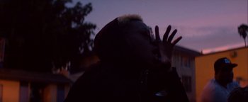 Movie still from “A$AP Rocky - Everyday” (2015), directed by Manu Cossu – Close Up shot, Low angle