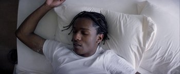Movie still from “A$AP Rocky - Everyday” (2015), directed by Manu Cossu – Close Up shot, Overhead angle