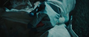 Movie still from “David Bowie - Blackstar” (2015), directed by Johan Renck – Extreme Close Up shot, Overhead angle