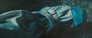 Movie still from “David Bowie - Blackstar” (2015), directed by Johan Renck – Extreme Close Up shot, Overhead angle