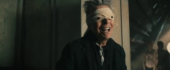 Movie still from “David Bowie - Blackstar” (2015), directed by Johan Renck – Close Up shot, Over the shoulder angle