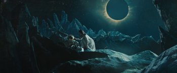 Movie still from “David Bowie - Blackstar” (2015), directed by Johan Renck – Extreme Wide shot, High angle