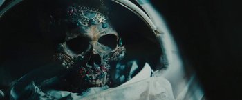 Movie still from “David Bowie - Blackstar” (2015), directed by Johan Renck – Extreme Close Up shot, Overhead angle