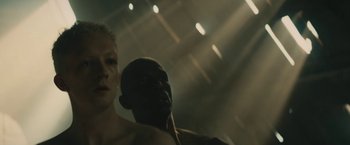 Movie still from “David Bowie - Blackstar” (2015), directed by Johan Renck – Close Up shot, Low angle