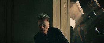 Movie still from “David Bowie - Blackstar” (2015), directed by Johan Renck – Close Up shot, Over the shoulder angle
