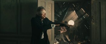 Movie still from “David Bowie - Blackstar” (2015), directed by Johan Renck – Medium shot, Over the shoulder angle