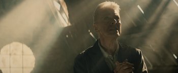 Movie still from “David Bowie - Blackstar” (2015), directed by Johan Renck – Close Up shot, Low angle