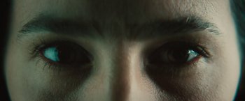 Movie still from “David Bowie - Blackstar” (2015), directed by Johan Renck – Extreme Close Up shot, Overhead angle