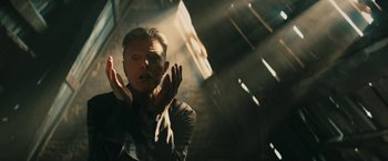 Movie still from “David Bowie - Blackstar” (2015), directed by Johan Renck – Close Up shot, Low angle