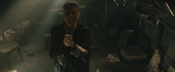 Movie still from “David Bowie - Blackstar” (2015), directed by Johan Renck – Medium shot, High angle