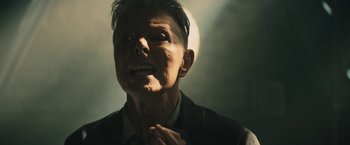Movie still from “David Bowie - Blackstar” (2015), directed by Johan Renck – Close Up shot, Low angle