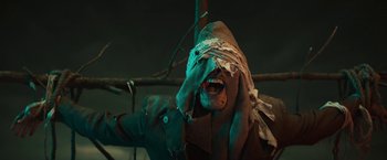 Movie still from “David Bowie - Blackstar” (2015), directed by Johan Renck – Extreme Close Up shot, Low angle