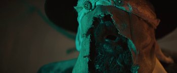 Movie still from “David Bowie - Blackstar” (2015), directed by Johan Renck – Extreme Close Up shot, Overhead angle