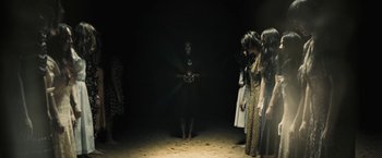 Movie still from “David Bowie - Blackstar” (2015), directed by Johan Renck – Wide shot, High angle