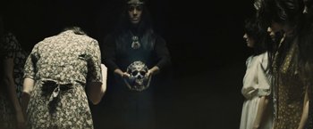 Movie still from “David Bowie - Blackstar” (2015), directed by Johan Renck – Medium shot, Over the shoulder angle